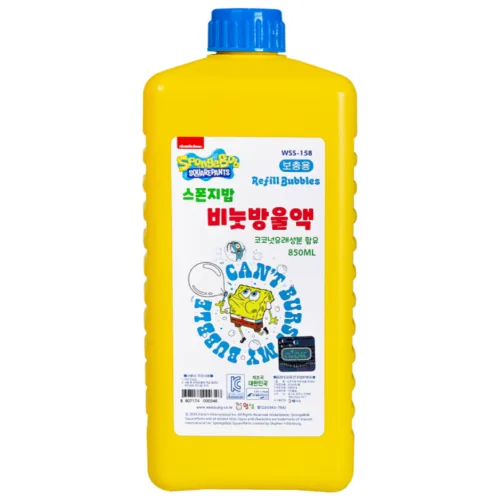 월성 스폰지밥 비눗방울 850ml, 1개, 혼합