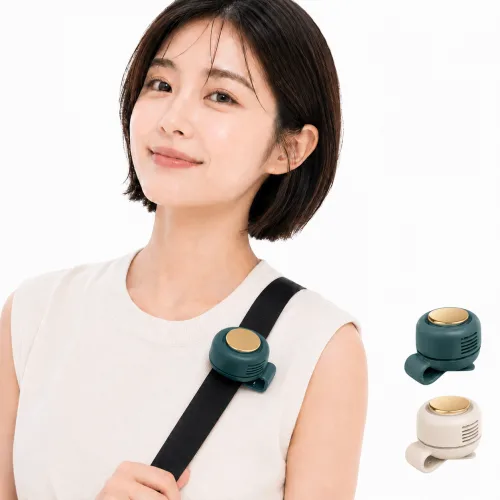 욤킷 클립형 휴대용 미니 선풍기, 딥그린, YK001
