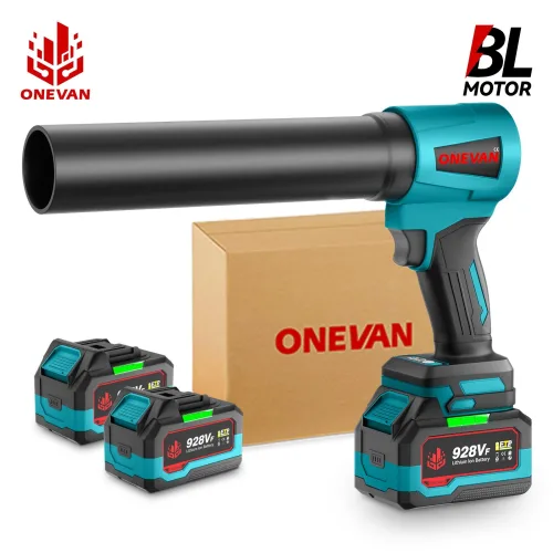 21V 4000W 강력 무선 송풍기 400m/s초강력 송풍기 58000RPM 강력 낙엽 송풍기 강력 무선 에어건 초강력 에어 블로워 본품 + 4.5Ah 배터리 낙엽 청소 강풍기, 2개
