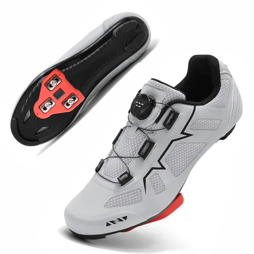 로드 클릿 슈즈 남성 자동잠금 사이클링 슈즈 프로 스피드 바이크화 실내 스피닝 겸용 SPD SPD-SL 룩델타 케오 호환