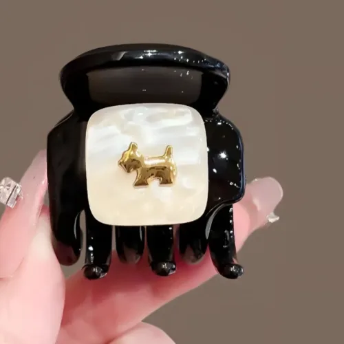 COCOMONSTER 프리미엄 올림머리 헤어집게핀 똥머리 집게핀 4cm