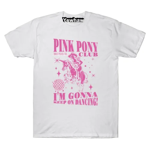 Pink Pony Club I'm Gonna Keep On Dancing 반팔티 Chappell Roan 티셔츠