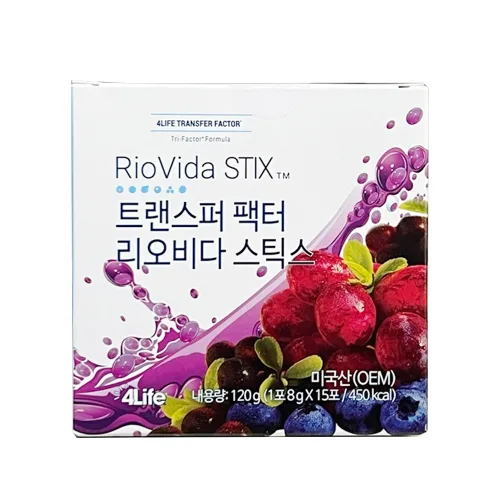 포라이프 4life 트랜스퍼 팩터 리오비다 스틱스, 120g, 1개