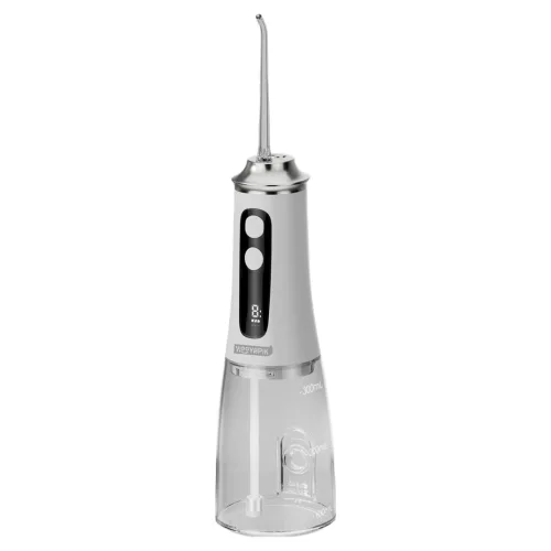 Hooyapik대용량 구강세정기 300ml 초강력 배터리 9단계 세정모드 IPX7 방수+8개 노즐팁 D0051, 화이트, D0051(X7-B)