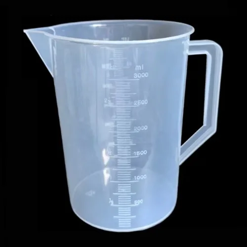 이루아 손잡이 대형 플라스틱 계량컵 3000ml 비커, 1개, 3L