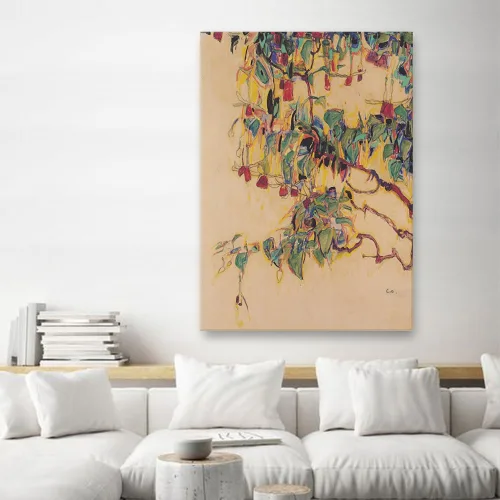 에곤 쉴레 그림 명화 예쁜 캔버스 액자, 42.해가 비치는 나무