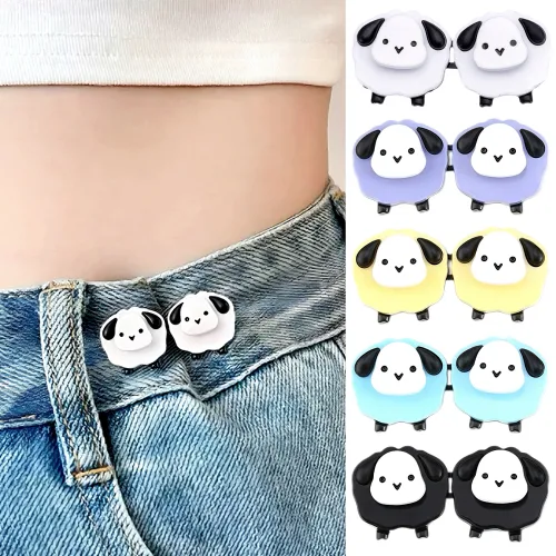 별라 청바지 단추 수선 허리조절 버클 귀여운 양 탈부착 위치 이동으로 허리 줄이기 자유 20mm 5중세트, 5개, 혼합색상
