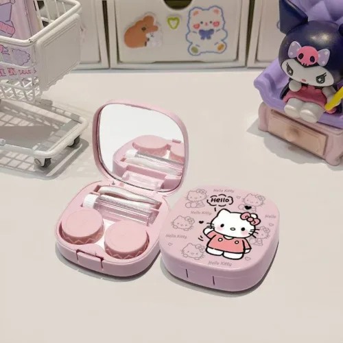 산리오 휴대용 콘택트 렌즈케이스 다기능 렌즈케이스
