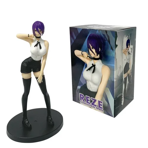 18.5cm 체인소 맨 애니메이션 피규어 데몬 레제 액션 PVC 성인 컬렉션 모델 장난감