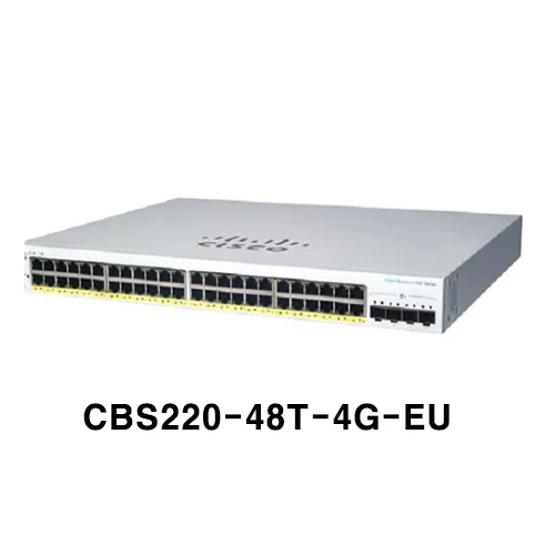 시스코 CISCO CBS220-48T-4G 48포트 기가비트 4SFP 스위칭허브, 1개