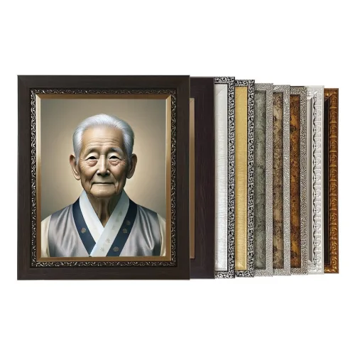 고급 영정사진 액자 11x14(11r) 8x10(8r)인치 사진미포함, 1개, 913 밤