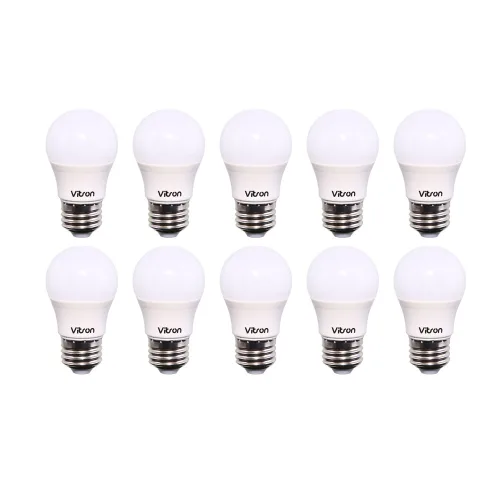 엘스토리몰 LED 인치구 G45 3W E26 인지구 전구, 주광색, 10개