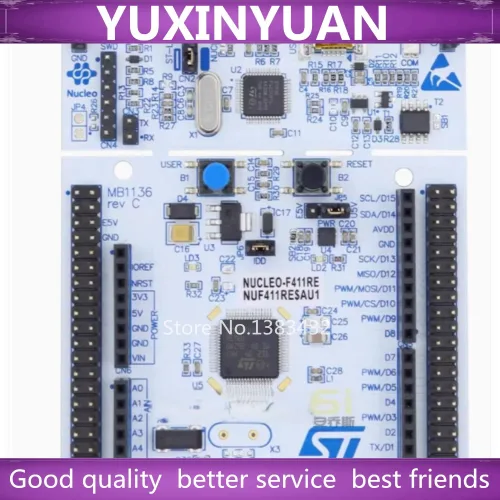 ST 공식 NUCLEO-F411RE STM32 Nucleo-64 ARM mbed 개발 보드(STM32F411RE MCU 포함)는 ST Morpho 연결성을 지원합니다.