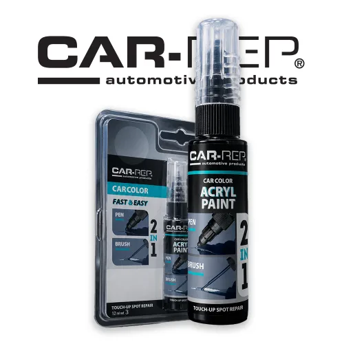 카랩 핀란드산 터치업 펜 자동차 흠집 스크래치 보수 붓펜 도색 페인트 2in1 12ml, 클리어코트 메탈릭 (1210010), 1개