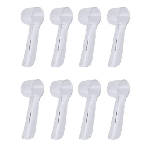 큐클래스 회전식 전동칫솔모 헤드 커버 방진 보호 캡, 8개, 투명, 전동칫솔모 커버 캡