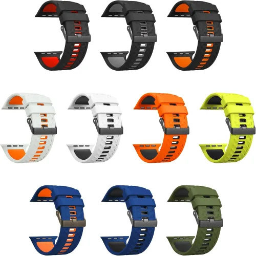 애플워치 케이스 범퍼 액정보호 커버 Apple Watch용 스포츠 밴드 Watch 시리즈 4 5 6 7 8 9 10 SE용 실리콘 울트라 49mm 42mm 44mm 45mm -
