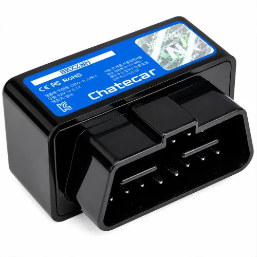 OBD2 챗카 차량진단 블루투스 자동차 진단기 차량 스캐너 ChatCar AI, 블랙, 1개
