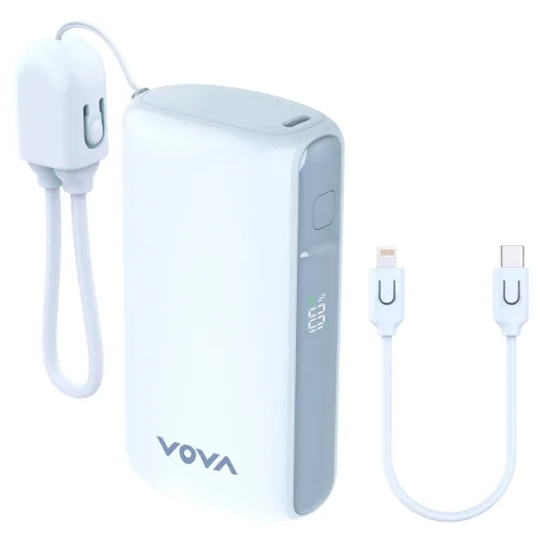 보바 그립 미니 고속충전 보조배터리 10000mAh, VA-115, 블루