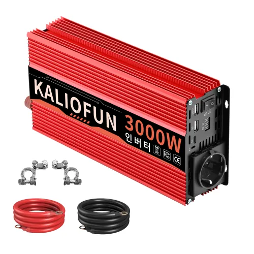 KALIOFUN 인버터 KC 인증 차량용 전력 변환기 220V 60HZ USB-C 포트, 1개