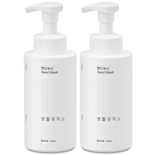 생활공작소 핸드워시 청포도향, 500ml, 2개