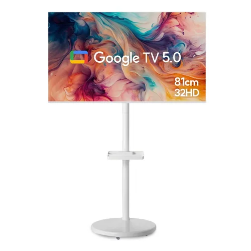 스카이뷰 화이트에디션 삼탠바이미 81cm(32인치) HD 스마트 이동식 TV 중소바이미 삼텐바이미, 고객직접설치, 이동형 스탠드, 삼탠바이미 셋트, 81cm(32인치)