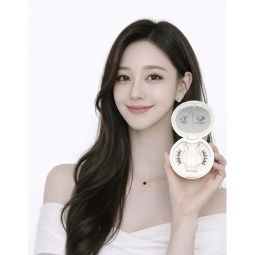 OMONAR 연한 메이크업 자연컬 셀프 인조 원터치 가닥 마그네틱 자석 붙이는 럭키래쉬 레이디글루 무대 셀프 연장 공연용 속눈썹