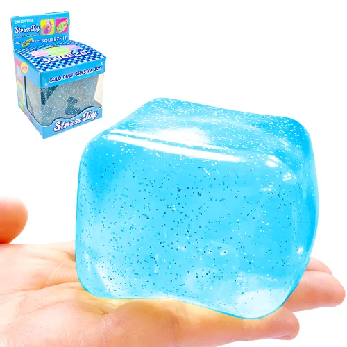 Wakku 스트레스볼 쫀득쫀득 얼음 슬랑이 말랑이 대왕 빅사이즈, 1개, 225g, 블루