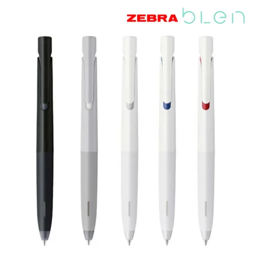 제브라 흔들림없는 저소음 블렌(blen) 볼펜 0.5mm, 그레이바디(블랙잉크)