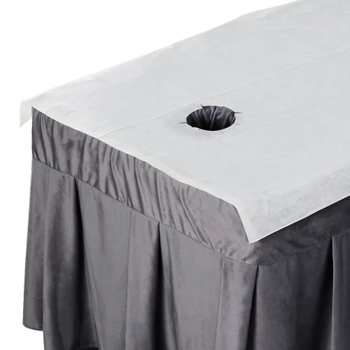 오아소 일회용 비방수 침대시트 80x180cm, 100개, 비방수 화이트 구멍O