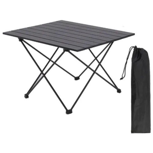 디노브 경량 접이식 캠핑 테이블, 블랙