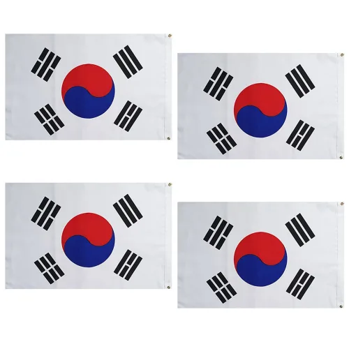 가정용 태극기 게양용 국경일 국기 8호 60cmx90cm, 4개, 혼합색상