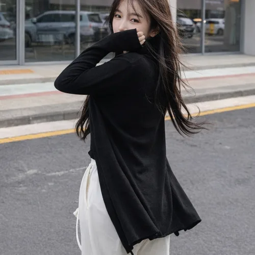 J2 STYLE 여성 트렌드 기본 니트 4칼라 가디건