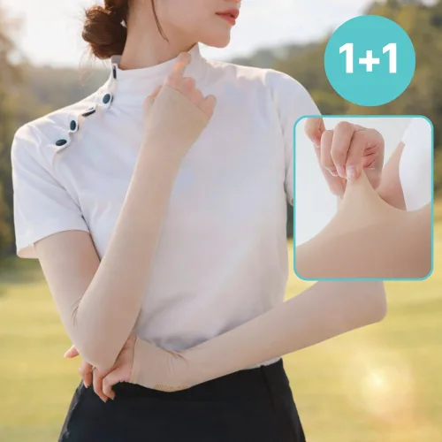 시크도트 냉감소재 자외선차단 손등커버 골프 쿨토시, 스킨, 2세트