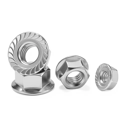 플랜지 너트 세트 육각 톱니 와셔 일체형 너트 철물 체결 부품, 20개, 9.7mm, M10