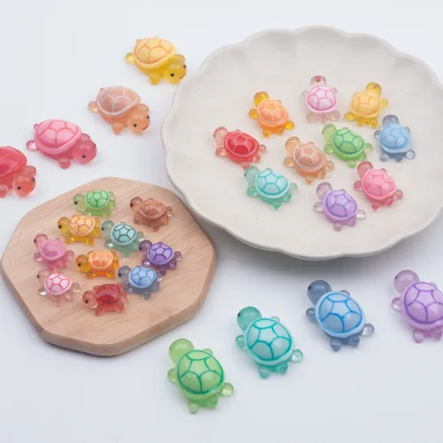 별난아이 행운 거북이 3사이즈 데코덴 파츠 DIY 꾸미기 부자재, 100개, 대-옐로우