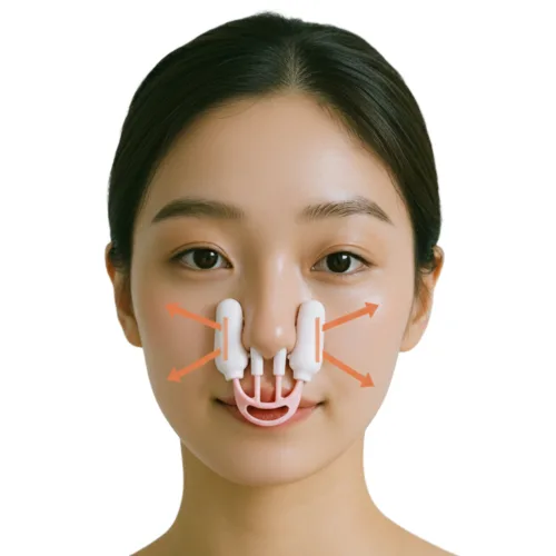 플루보 착용감 좋은 콧대 높이기 교정기 콧볼 축소기 코교정, 1개, 핑크