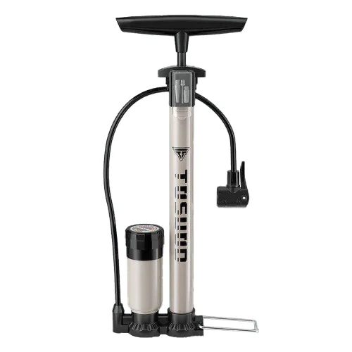 토스오드 자전거 펌프 고압 알루미늄 사이클링 공기주입기 160PSI, 1개, 600mm고압+압력게이지