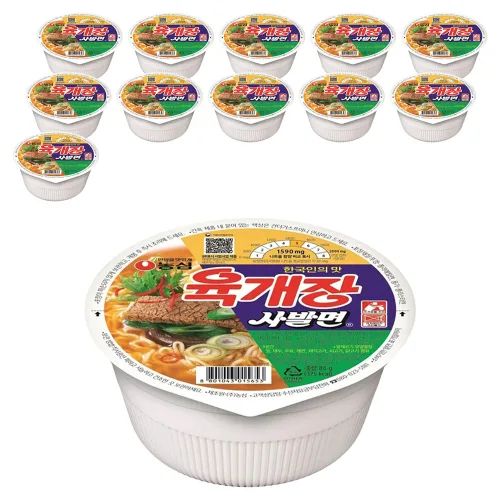 육개장 사발면 86g, 12개