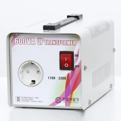 정량 600va 110-220 승압변압기 / 한일트랜스/도란스/ 한국제품 외국에서 사용, 1개