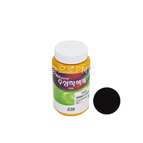 KCC정품 수성도료 조색제, 수성착색제 0.1L, 수성페인트 혼합가능, 수성색소, 흑색, 100ml, 1개