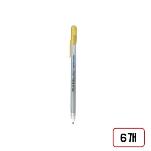 사쿠라 겔리롤펜 메탈릭(골드/0.8mm/DNJ1423), 6개, 골드