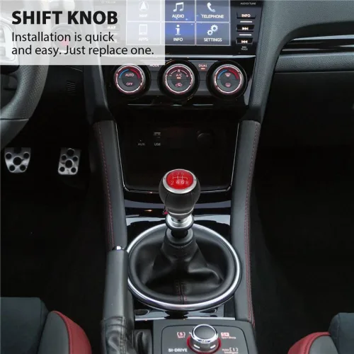 기어 시프트 스틱 손잡이 WRX STI 6 Subaru Impreza WRX STI를위한 스피드 노브 2009 2012 2012 2013 2014 2015 2017 2018
