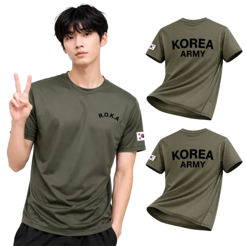 KOREA ARMY 쿨링 로카 반팔 티셔츠 2p