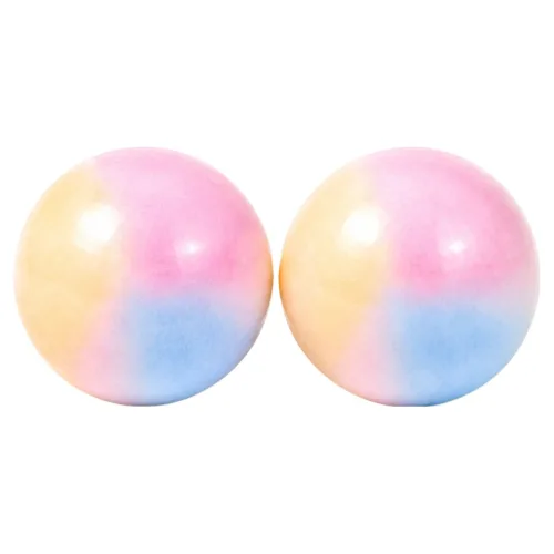 코시엘 왁스 뿌시기 왁뿌볼 스트레스볼 말랑이, 2개, 65g, 레인보우