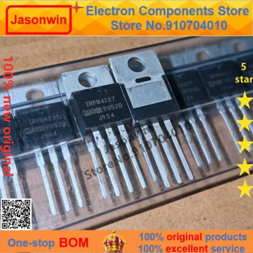 Jasonwin 100% MOSFET IRFB4227PBF 200V 65A TO-220 트랜지스터  10-50 유닛