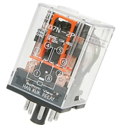 HR707N-2P AC220V 8핀릴레이 소켓 카콘 KACON RELAY, 1개