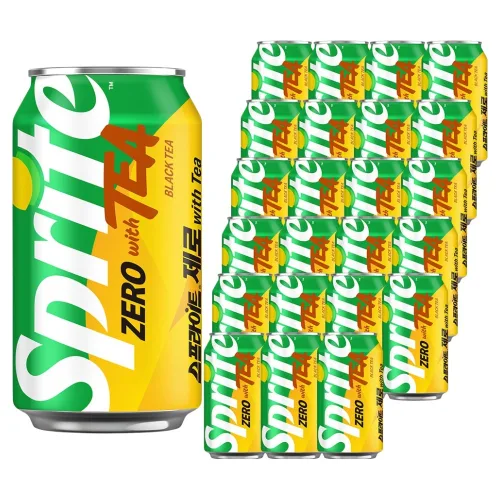 스프라이트 제로 사이다 with TEA, 24개, 350ml