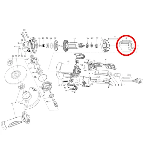 계양부품 스테이터(고정자) DG-150C (#19),dg180-14 공용, 1개