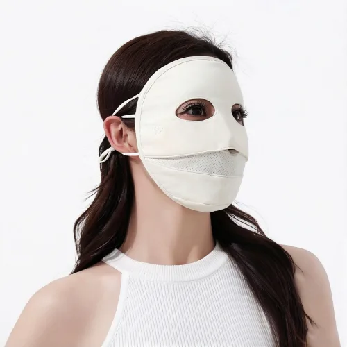 HERON 헤론 판다 스타일 아이스실크 자외선차단 마스크 여름신상 전면 페이스 가드 통기성 차광 냉감 페이스키니
