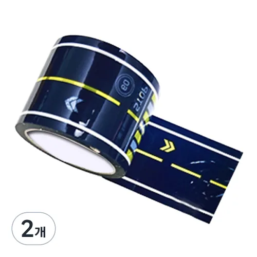 유라야놀자 세이프티 2차선 고속도로 테이프 75mm x 40m, 혼합색상, 2개